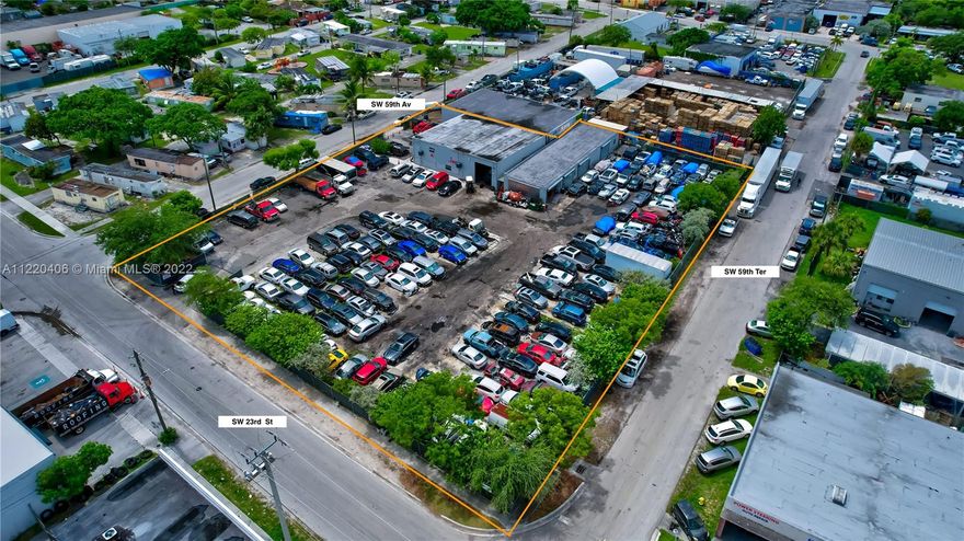 New on the market, prime commercial property available for sale within the TOC zoning district, suitable for developer, investor or owner user. The sale consist of two folios, existing business also available for sale, contact agent for details. The property has approximately 50,322 SF of land and a structure of +/- 6,000 SF divided in two buildings.  

Existing zoning map is attached. Property is located within the updated zoning code under the TOC zoning district which has the largest number of permitted uses and allowed. Buyer and Buyer's agent are responsible to verify with City of West Park the intended use.

Do not disturb Tenants, appointment ir required to visit and tour the property. Additional information call listing agent.