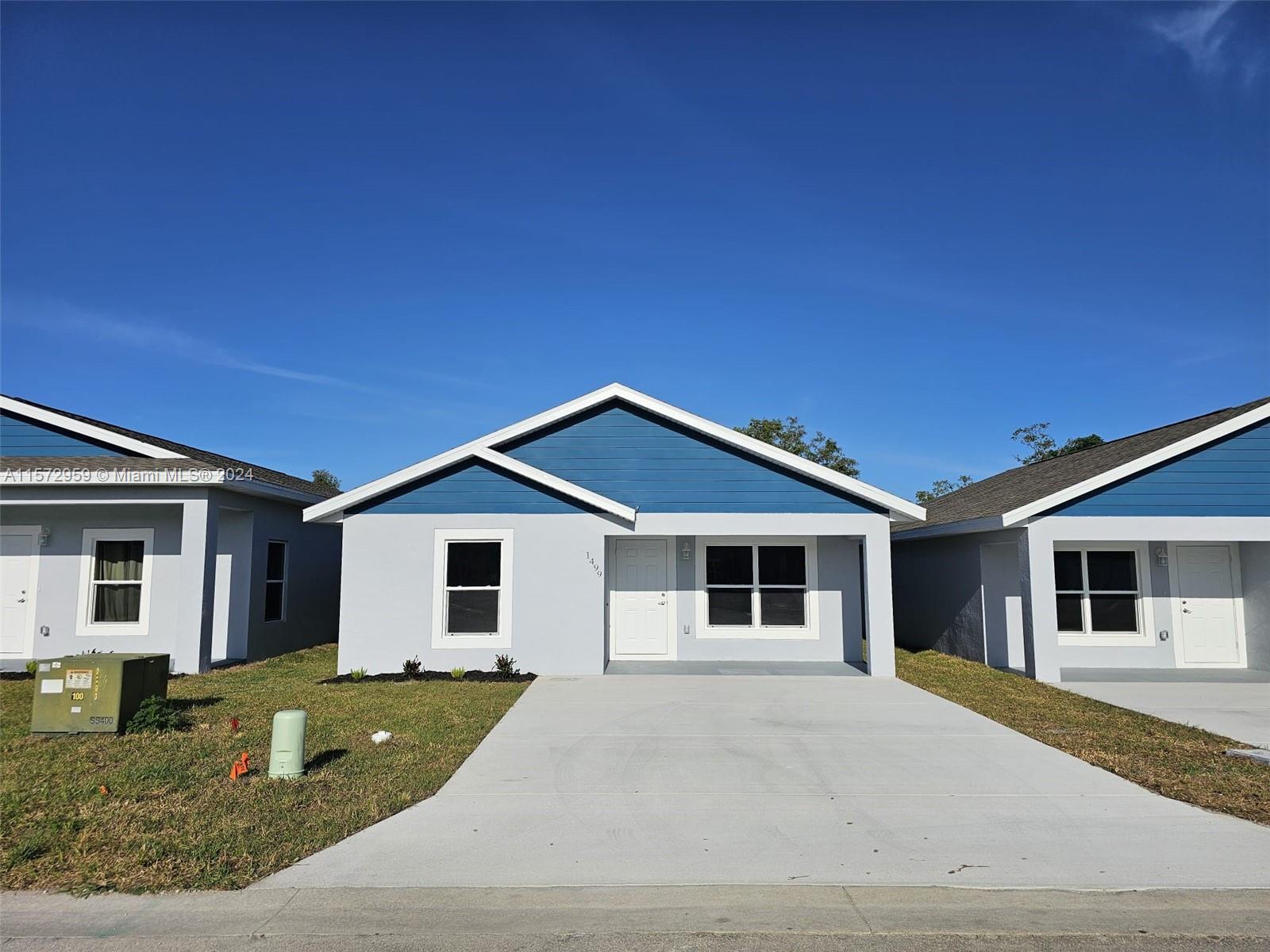READY TO MOVE INTO / TURN KEY / FLORIDA SUN - 3 BED 2 BATH 1230 SQ FT LIVING AREA NEW CONSTRUCTION CONCRETE BLOCK IN LAS VILLAS GATED COMMUNITY SEBRING FL. Las Villas Homes is a gated community with recently refurbished swimming pool, play area/private streets. High quality vinyl floor planks throughout and Soft close kitchen cupboards/ surge protectors. This home benefits from a private double driveway, main sewer (not septic), recessed lighting, 4 stainless steel appliances including a double door fridge freezer, microwave, stove range oven and dishwasher. Walk in closet, large master bathroom with tiled shower and celing fans throughout. Las Villas Homes is conveniently located in a quiet neighborhood near schools, Lake Jackson, grocery stores, shopping and Highland Regional Hospital.