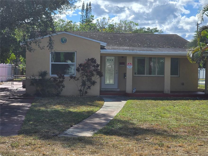 Great opportunity! 2 Bed 2 Bath Single Family House with a Pool. Located in the heart of Hollywood Little Ranches. Sitting on a 10,250 sf size lot, Papaya tree, Zoned for RM-18.(potential to build up to 4 townhomes), RV's, Container Homes. Close to major highways, 1 mile from Downtown Hollywood, 3 miles from Hollywood Beach.  Call listing agent for showing!