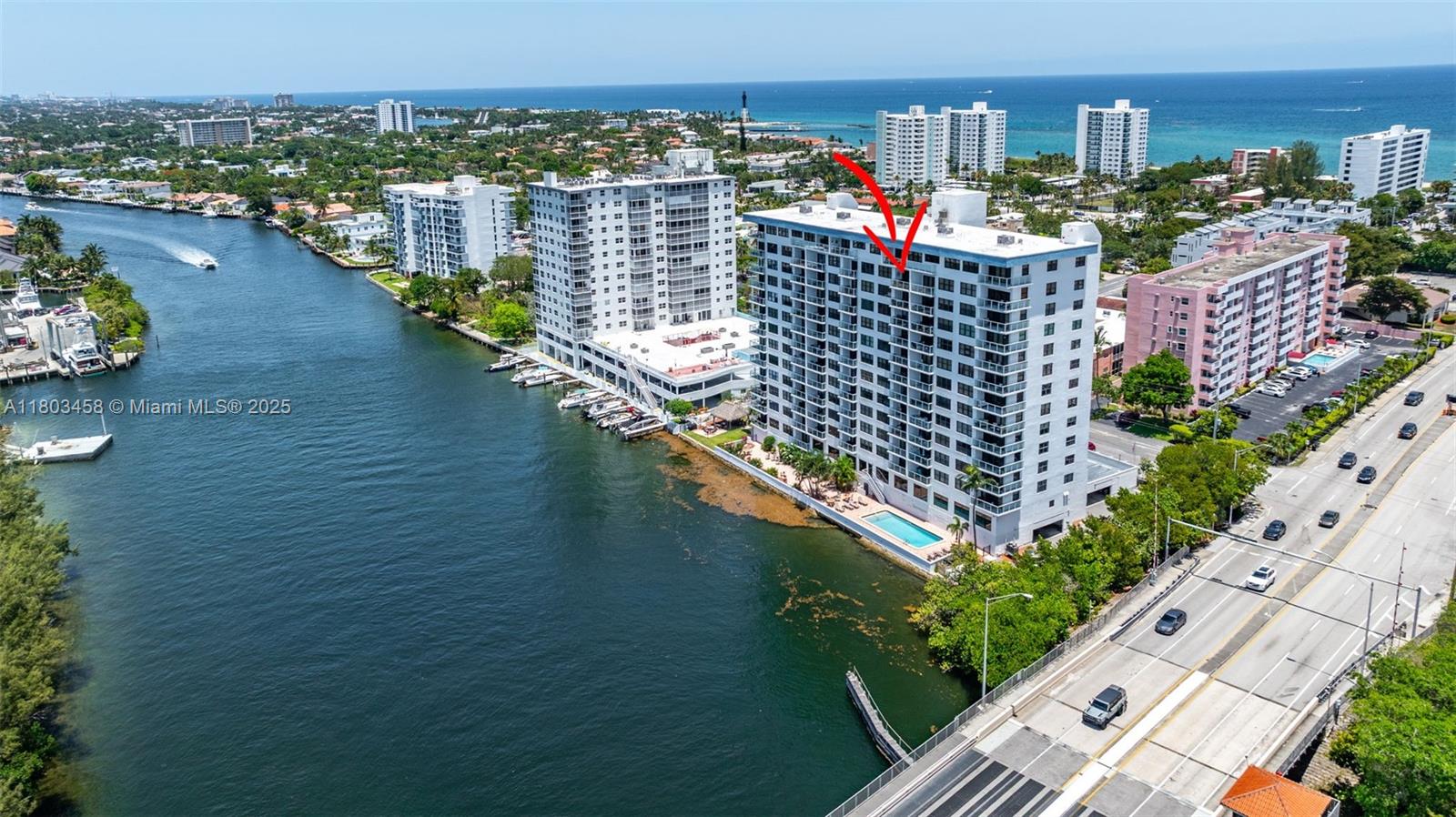 Property for Sale at 1401 N Riverside Dr 1403, Pompano Beach, Broward County, Florida - Bedrooms: 2 
Bathrooms: 2  - $449,000