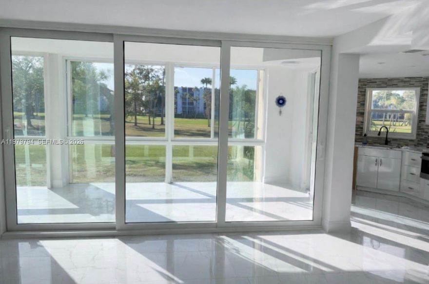 Beautifully fully renovated 2BR/2BA condo located in a desirable 55+ golf course community with resort-style amenities including tennis courts, pools, and clubhouse. This bright unit features plenty of natural light, a sunroom, and a spacious master bedroom with peaceful rear views.  1 parking space with many guess parking spots.

Enjoy direct access to the pool right in front of the unit. The home includes impact windows throughout for security, noise reduction, and storm protection, plus a brand-new washer and dryer.  

Move-in ready. Association covers water, insurance, cable, and more. Great opportunity to enjoy the Florida lifestyle in an active community.