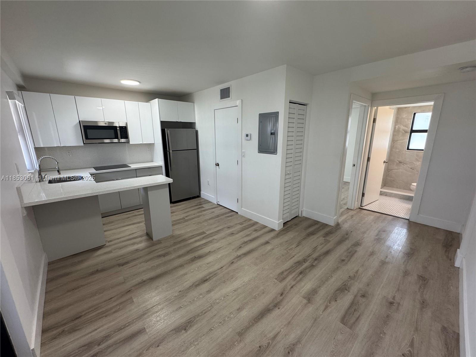 Recently renovated 1 bedroom/1 bathroom unit walking distance to Wynwood. The unit is located on the first floor. Unit has a refrigerator, washer and dryer, microwave, and stove. First months rent and one security deposit required to move in. Rent includes maintenance requests, trash, and fumigation. Electricity and water not included in rent. Tenants cannot have a criminal background and no previous evictions, no exceptions! Must be employed, have a Florida drivers license, and have proof of employment with an employment letter or paystubs. Tenant must provide 2 months worth of bank statements.