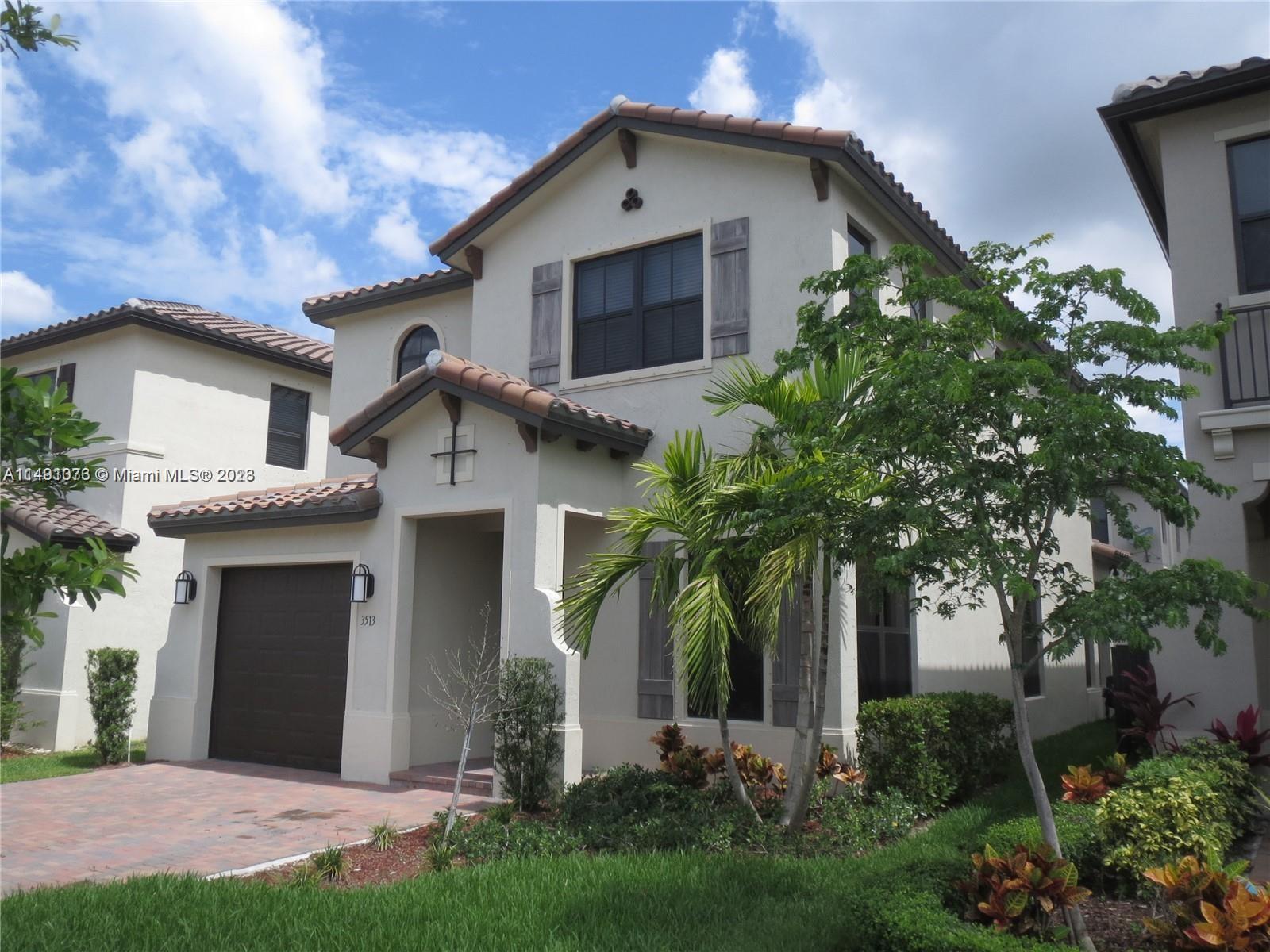Spacious 4 bed/3.5 bath single-family home available for rent in the BONTERRA. The 1st floor comprises a Princess/Master en suite with a walk-in closet and private bathroom, an open Family Room with a view of the patio, a Kitchen boasting granite countertops and stainless steel appliances, and access to a 1-car garage. On the 2nd floor, you'll find a loft, a laundry room, 2 additional bedrooms, a second bathroom, and the Master Bedroom suite, complete with his and her walk-in closets, a glass shower, a soaking tub, and a double vanity. The home is designed with ample windows, allowing for an abundance of natural sunlight throughout. Located within a gated community, this property offers both privacy and security, and its convenient location is in close proximity to I-75 and the Turnpike.