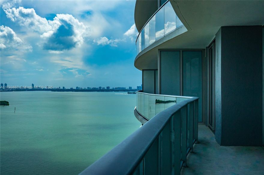 Waterfront apartment with spacious 2-bed, 3 Full Baths + DEN with PRIVATE ELEVATOR with your own private foyer, floor-to-ceiling windows, and a modern open kitchen with quartz countertops & Bosch appliances. Centrally located in the vibrant Arts and Entertainment District, just steps from the Margaret Pace Park. Enjoy breathtaking Biscayne Bay views from your spacious balcony. Experience resort-style living with 3 infinity pools (sunrise & sunset views), a state-of-the-art fitness center, spa, yoga studio, theater, game room, and social event spaces. Enjoy outdoor fun at the picnic and barbecue areas, or relax in the kids’ playroom and teen lounge. With concierge, valet, and business centers, this is Miami’s ultimate address for luxury and convenience!