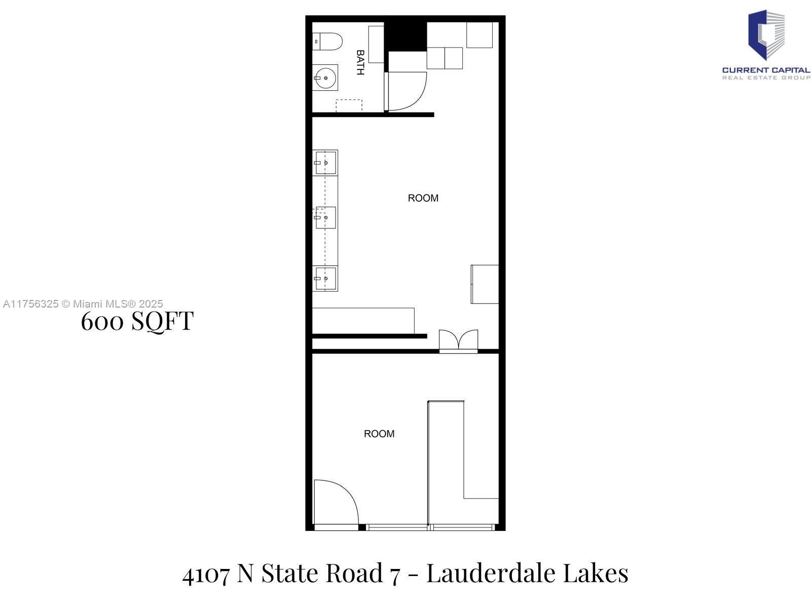 600 SQFT Strip retail space that is very aggressively priced. Space features a grease trap, stainless steel wash basins, POS counter and new a/c unit.