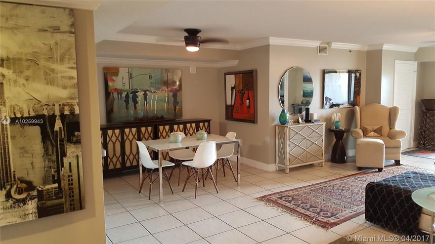 This large stunning 2 Bed 2 Bath (and den) boasts almost 1500sqft and is a must see!  This apartment also comes with new appliances, new AC & 2 ASSIGNED, side by side, parking spaces!  Marbella Condo is a beautiful boutique building and is very well located in Coral Way, close to restaurants, shopping and highways.  The building also has amenities including a party room, a gym, and billiards and is DOG FRIENDLY  ::Woof::  This unit also has recently installed tankless water heaters and tastefully remodeled closets.  Easy to show.  Call L.A. to setup a showing.  This gorgeous iunits will not last!