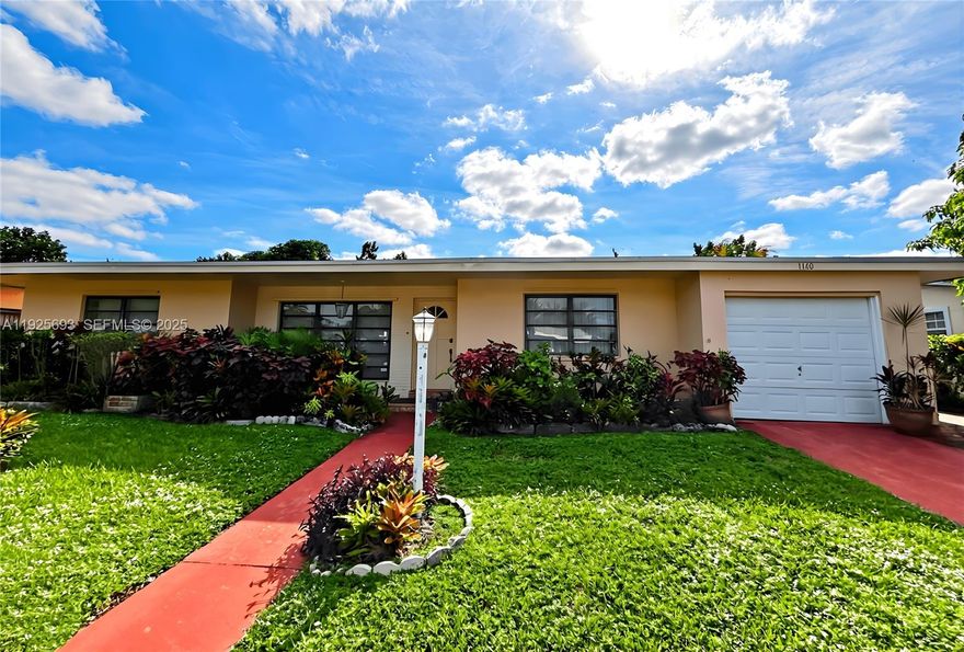 This beautifully maintained single-family home features a split floor plan that offers privacy and comfort throughout its very spacious layout. The highlight of the home is the renovated kitchen, complete with quartz countertops, stainless steel appliances, and plenty of room for cooking and gathering. Enjoy peace of mind with a newer roof and a new A/C system, providing comfort and efficiency year-round. Step outside to a large backyard filled with fruit trees, perfect for enjoying Florida’s outdoor lifestyle. The covered, screened patio offers an ideal space for relaxing or entertaining, and several windows include hurricane protection for added security. The property is gated, offering an extra layer of privacy and convenience. Located just minutes from the beach and Aventura Mall, you’ll have premier shopping, dining, and restaurants right at your fingertips. A wonderful opportunity to enjoy modern upgrades, spacious living, and a prime location!