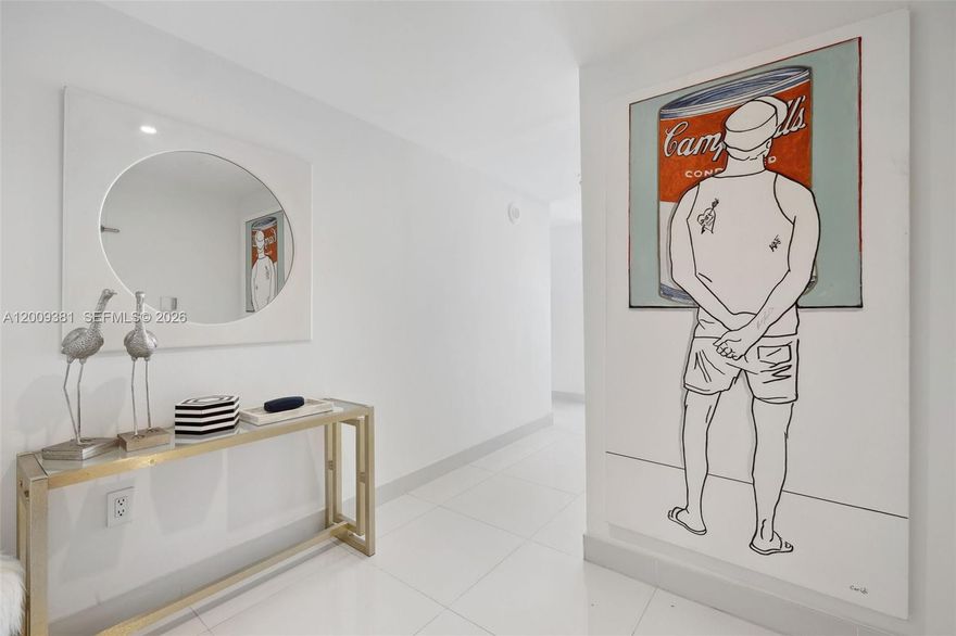 Stunning Fully furnished 3-Bedroom, 2.5-Bathroom Corner Unit. Welcome to this expansive 2,236 sq. ft.residence, the largest layout available in Icon Brickell, exclusively located between the 4 and 14th floor. Enjoybreathtaking water views from every living area and bedroom. Unit #701 boasts a variety of upgrades, includingan oversized master bedroom complete with a cozy sitting area and three spacious closets. Step out onto yourlarge, extended private balcony directly from the master suite for the perfect outdoor retreat. The unit featureselegant white 24 x 24 porcelain flooring, expertly built-out closets, and convenient motorized blinds. Additionally,you'll appreciate the private parking space situated right on the same floor for easy access.