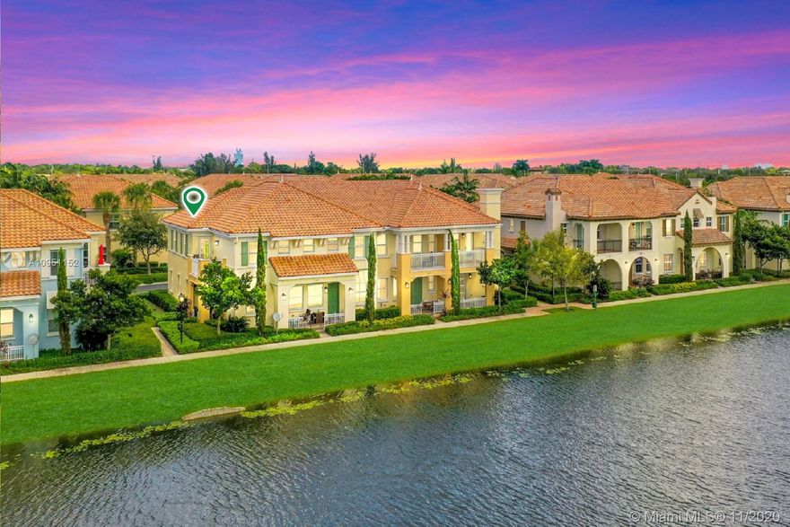 ABSOLUTELY GORGEOUS 2 BEDROOM + LOFT TOWNHOME IN SOUGHT-AFTER CASCADA AT MONTERRA. PREMIUM WATERFRONT END CORNER UNIT WITH CHARMING PORCH ENTRY, OPEN CONCEPT LIVING WITH AMAZING VIEWS. FABULOUS KITCHEN FEATURES STAINLESS STEEL APPLIANCES, MODERN CABINETRY, GRANITE COUNTERTOPS & TUMBLED STONE BACKSPLASH. STYLISH SPIRAL STAIRCASE LEADS TO ARTIST LOFT. SPACIOUS PRIMARY SUITE WITH WALK-IN CLOSET AND ENSUITE BATH WITH DOUBLE VANITY. HURRICANE IMPACT WINDOWS & 2 CAR GARAGE. ZONED FOR COOPER CITY SCHOOLS INCLUDING EMBASSY CREEK ELEMENTARY. ENJOY ACCESS TO THE AMENITIES AT THE CLUB AT MONTERRA INCLUDING: AMAZING CLUBHOUSE, GYM, AWESOME POOL, SPORTS COURTS, PARKS & TRAILS. TRULY DESIRABLE LOCATION IN THE HEART OF COOPER CITY W EASY ACCESS TO 595, TURNPIKE, PARKS, JCC & COOPER CITY SPORTS COMPLEXES.