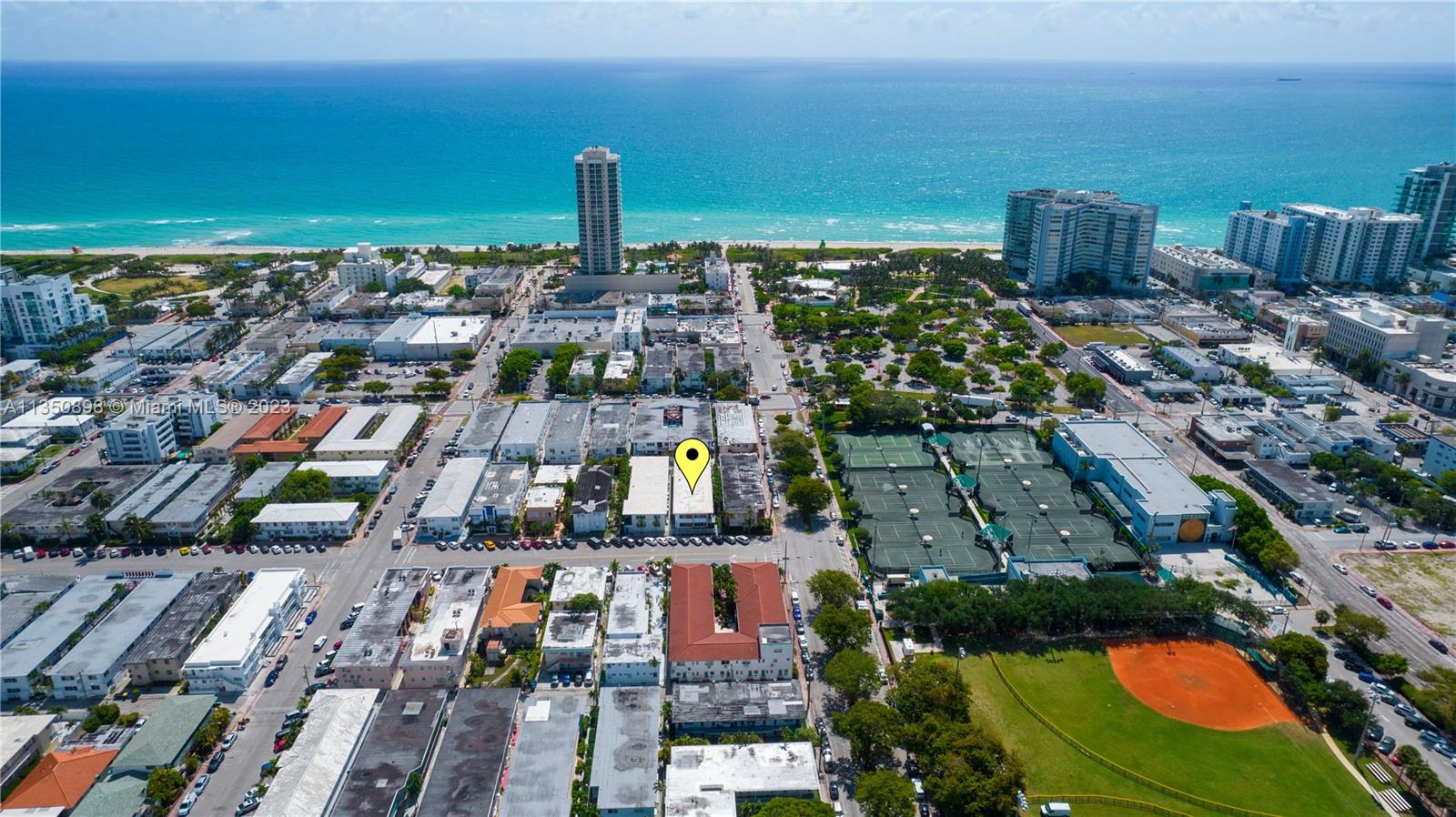 Live in one of the best locations in North Beach - The heart of Historic North Shore District! Just steps to the Beach and beautiful North Shore Park. Enjoy amazing amenities nearby like the new Tennis Center, the Miami Beach Bandshell, and a fantastic selection of top-rated dining and entertainment options, all steps from your home. This lovely apartment offers a spacious floor plan with tile floors thru out, lovely upgraded kitchen, separate dining/office area, chic bath, modern fixtures, & more. The building features new IMPACT windows and doors, and is gated! Pets are welcome.
