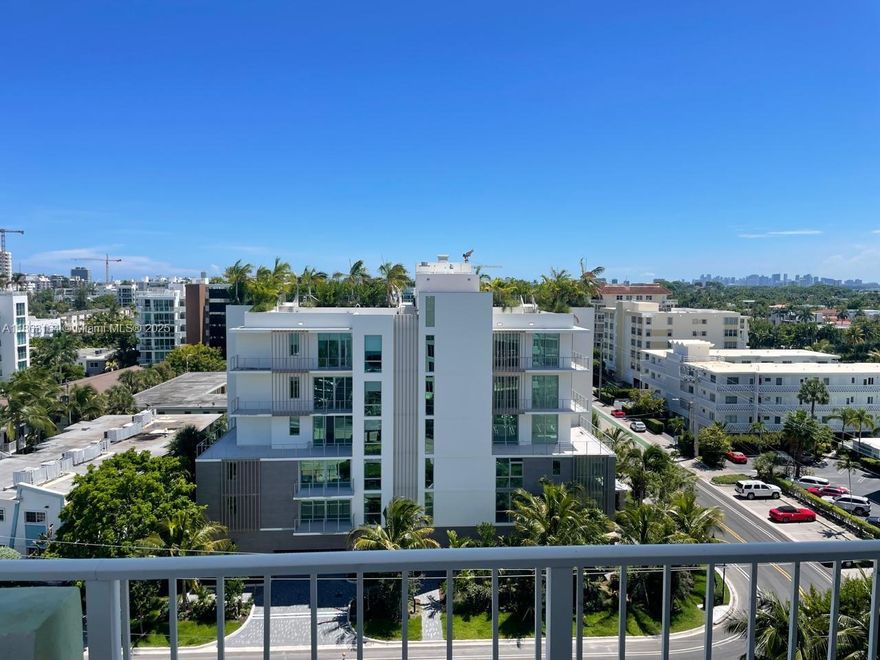 Beautiful ample 1335 sq ft corner unit with direct and unobstructed city and bay views. Very ample master bedroom and spacious 2nd bedroom with plenty of storage space. Renovated unit with porcelain floors and black granite counter tops and all new paint. In unit washer and dryer, assigned parking space.
Bay side swimming pool, tiki huts, gym, clubroom. 
24hrs front desk, on site management, internet and cable included and low power bills (due to refregeration tower in top of the building).
A really out of the ordinary unit in impeccable condition near Bal Harbor Shops and places of worship.