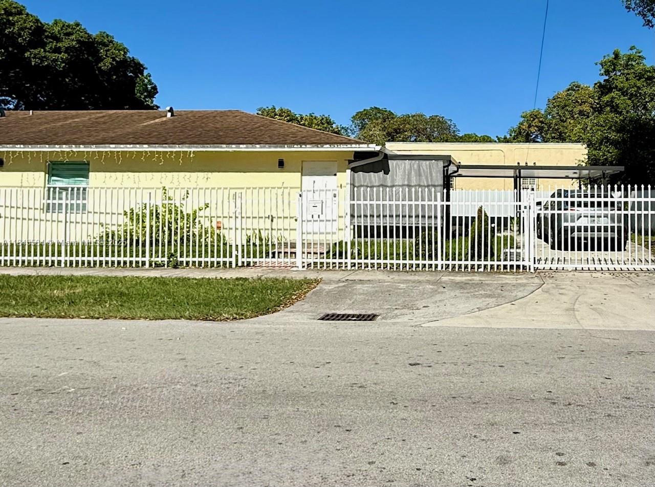 Welcome to this beautiful and modern home built in 2018, offering comfort, style, and functionality. This gated property with remote control access, features 3 bedrooms and 2 bathrooms, open layout, new appliances, walk-in closet, washer and dryer. The living, dining, and kitchen areas seamlessly connect, perfect for everyday living and entertaining. Enjoy a large front porch, ideal for relaxing or hosting gatherings, rain or shine. Located just minutes from Jackson Memorial Hospital, Wynwood, Downtown, Brickell, and the Airport. This home is perfect for anyone seeking a comfortable and stylish space. Ready for you to move in!