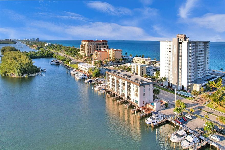 Boater's Dream!  Breathtaking Intracoastal and Preserve Views from the Living, Dining, and Kitchen + a peek of Ocean from bedrooms.  Spacious 2 Bed/2 Bath with open concept, new Impact Windows and Doors, Bar, Washer/Dryer inside unit, Custom walk-in closet in master, and extended living area opening directly to your Deeded Dock-no fixed bridges! Pet Friendly, Heated Salt Pool, BBQ Area w/ Direct Intracoastal View.  1 Assigned parking space+Guest.  Bldg. has Reserves, and there is Assessment in place (call agent for details).  40 year safety inspection in progress, once completed this Building will be Top of the Line!  This Boutique Building is across Hollywood Beach and Broadwalk, walking distance to Margaritaville, Shops, Cafes and minutes to Ft. Lauderdale Airport.  Live the lifestyle!