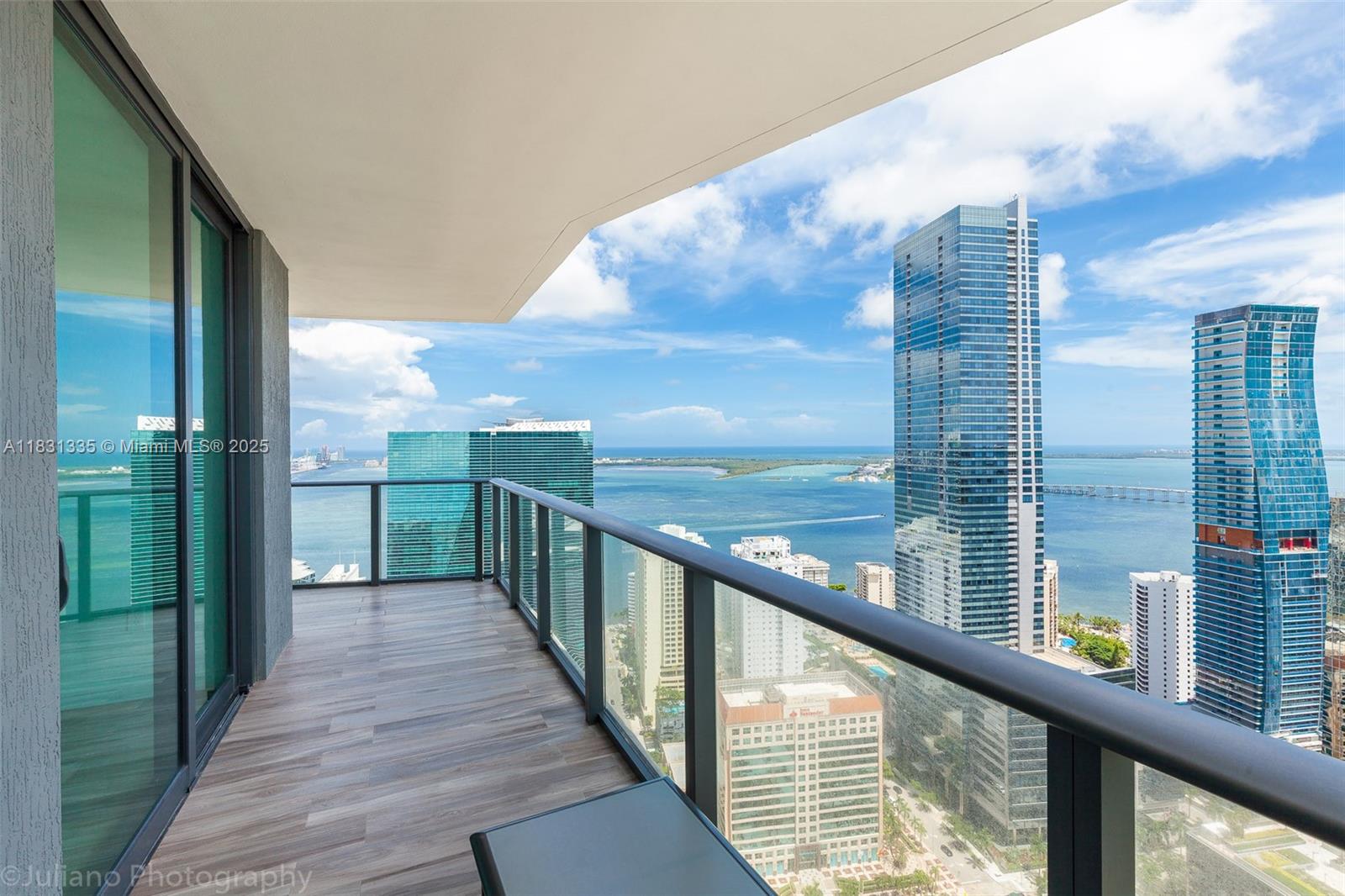 High in the sky this 45th floor Southeast facing 3 Bedrooms 2.5 Bathrooms+ DEN unit not only offers unobstructed bay and city views from its stunning wrap around balcony but is finished and furnished with only the finest. Dua offers its residents a number of lavish amenities, including a state-of-the-art fitness center; a rooftop pool with breathtaking city and water views; a full-service spa; a pool terrace with a 200-foot-long heated pool, private cabanas, and al fresco dining; full-service concierge; a Kids room; a party room; and on-site fine-dining.