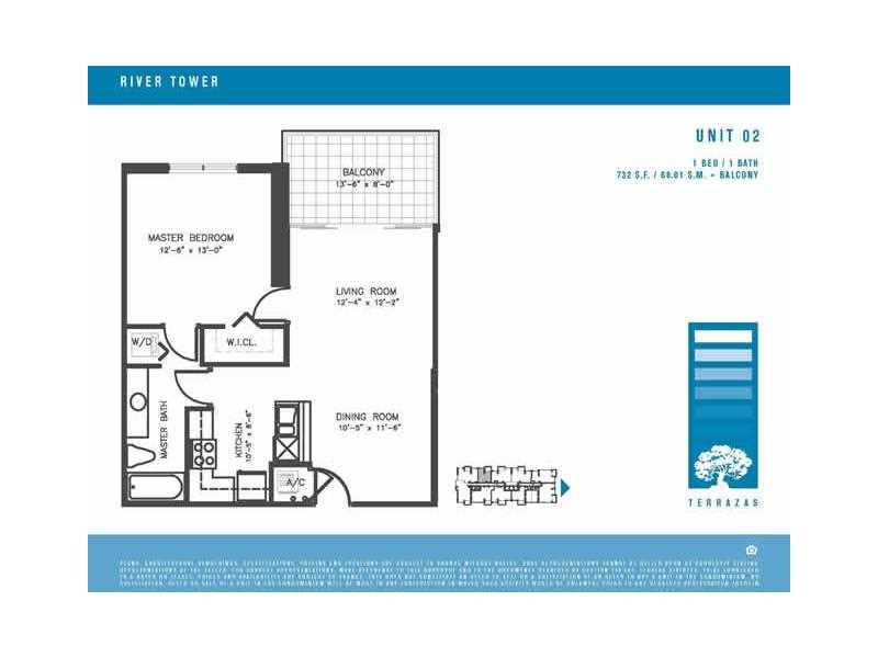 BEAUTIFUL APARTMENT IN TERRAZAS MIAMI AT RIVER PARK VILLAGE. LOCATED ON THE EIGHTH FLOOR WITH AMAZING VIEWS, IMPACT WINDOWS, GRANITE COUNTER TOPS, STAINLESS STEEL APPLIANCES AND MARBLE VANITY. THE BUILDING IS LOCATED ON A PRIME MIAMI RIVER LOCATION, IDEAL LY SITUATED A FEW BLOCKS AWAY FROM MEDICAL CENTERS. VERY CLOSED TO THE MARLINS PARK, AIRPORT, DOWNTOWN, BAYSIDE, BRICKELL, THE BEACHES, AND MORE. PLENTY OF AMENITIES AND SERVICES. THE APARTMENT INCLUDES ONE STORAGE FACILITY FOR YOUR CONVENIENCE.