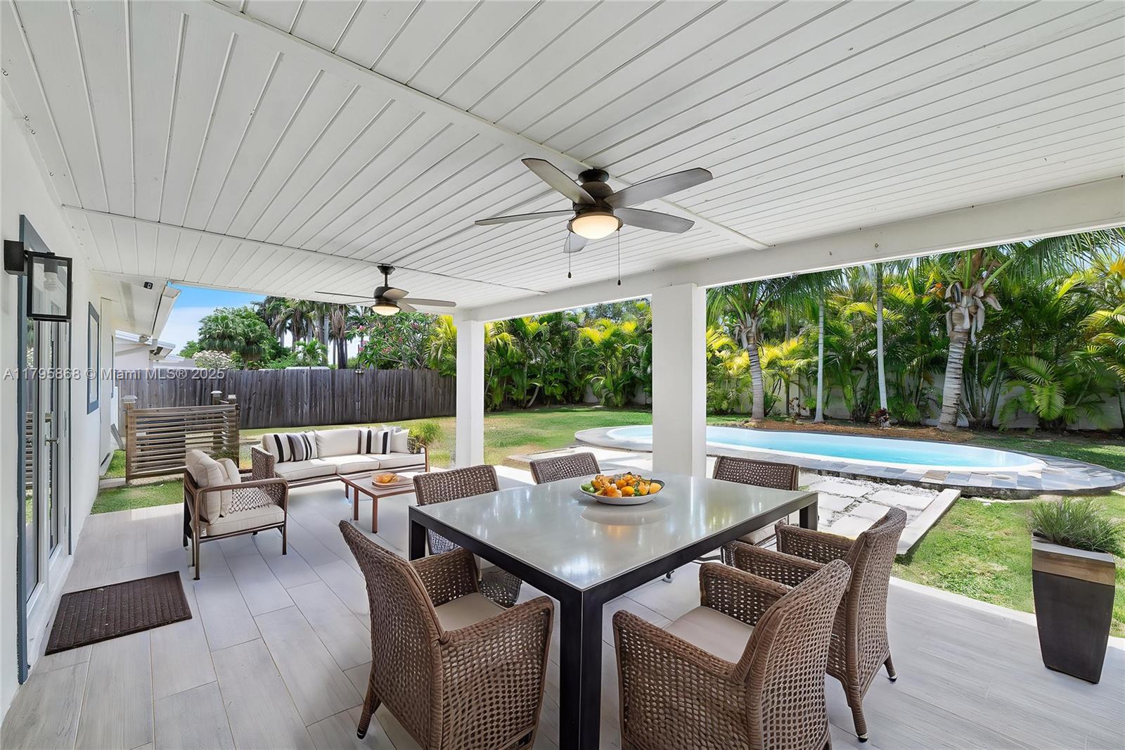 Discover this beautifully remodeled 4 bedroom, 2 bathroom pool home in Palmetto Bay. Completely upgraded from top to bottom, offering style, comfort, and peace of mind. Open-concept layout filled with natural light and finished with porcelain tile flooring, custom baseboards, and impact windows and doors throughout. The kitchen features custom wood cabinetry, quartz countertops and stainless steel appliances, opening into the main living area for effortless entertaining. Every system has been replaced or upgraded, including: underground plumbing and electrical, ac and ductwork, roof, water heater and appliances. This home offers the perfect blend of luxury, functionality, and convenience. Truly turnkey and built to impress. Schedule your showing today!