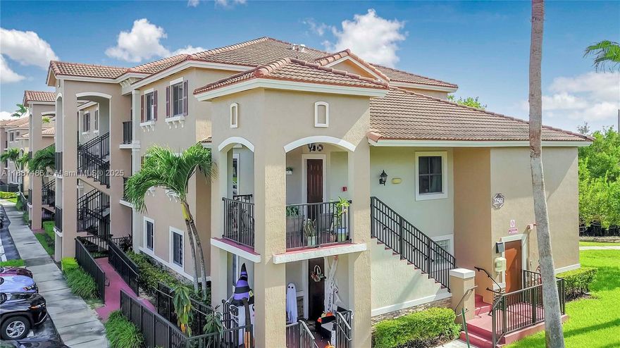 Welcome to The Courts at Bayshore! This beautiful 3-bedroom, 2-bath condo offers a private entry and spacious front porch on the second floor, combining privacy and comfort. With 1,032 sq ft, it features an open layout, tile floors, modern kitchen, and in-unit washer/dryer. Enjoy resort-style amenities including a clubhouse, large pool, fitness center, playground, and 24/7 gated security. Pet-friendly community with green spaces and walking paths. Conveniently located in Cutler Bay near US-1, Florida Turnpike, Black Point Marina, shopping, dining, and top-rated schools. Ideal for homeowners or investors seeking value and convenience. With its excellent location and private entry, this condo offers a unique blend of comfort, lifestyle in one of Miami’s most desirable communities.