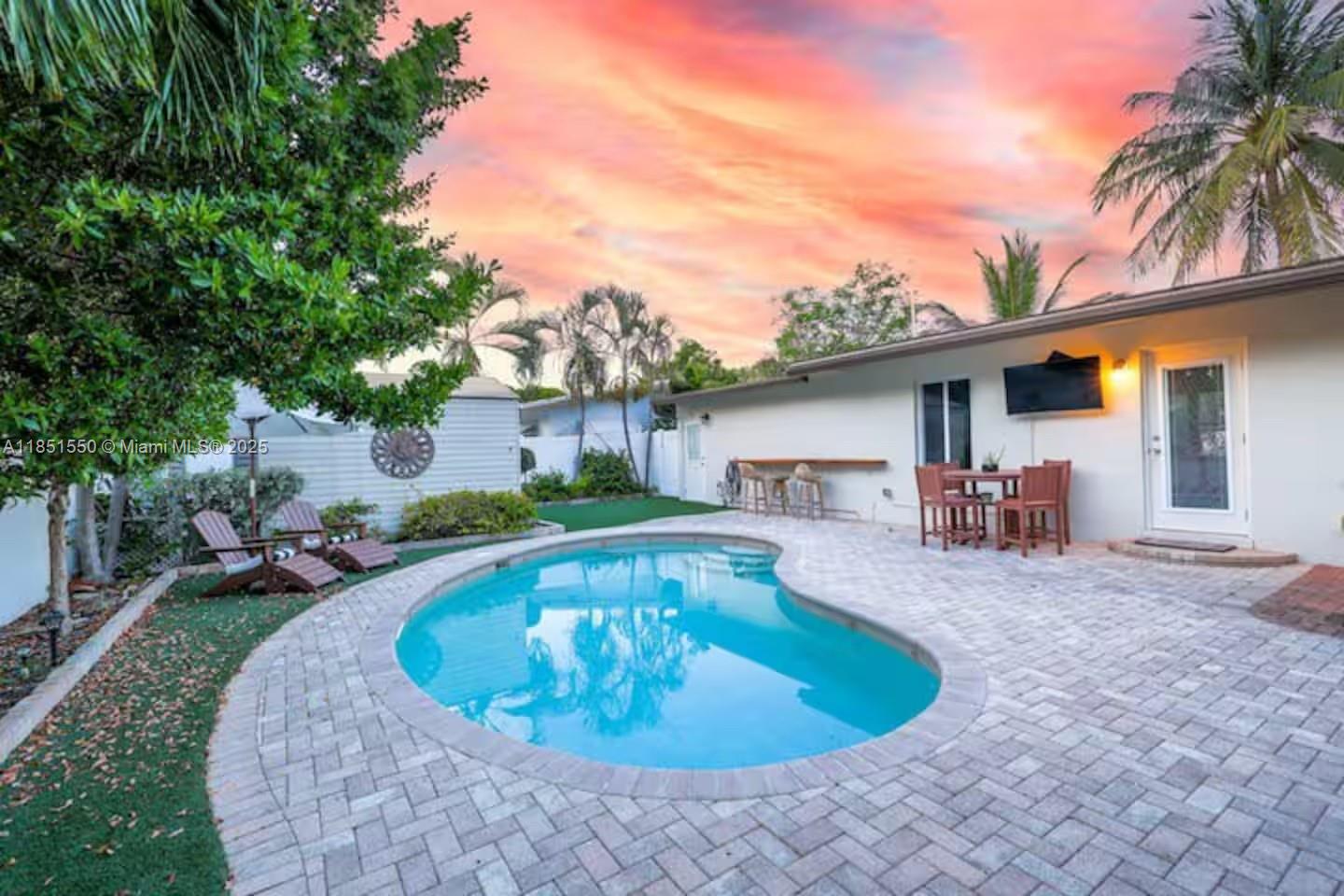 Fully furnished 3-bedroom, 2-bath single family home in prime Pompano Beach location—available for both long-term and short-term rental (rates vary by term and season). Just minutes from the beach, this beautifully maintained home features an open layout, modern kitchen, and spacious living areas perfect for relaxing or entertaining. Enjoy a private backyard oasis with a heated pool, outdoor lounge area, and tropical landscaping. Conveniently located near shopping, dining, golf, and major highways. Turnkey and move-in ready—perfect for seasonal stays or long-term living. Contact for availability and short-term pricing.