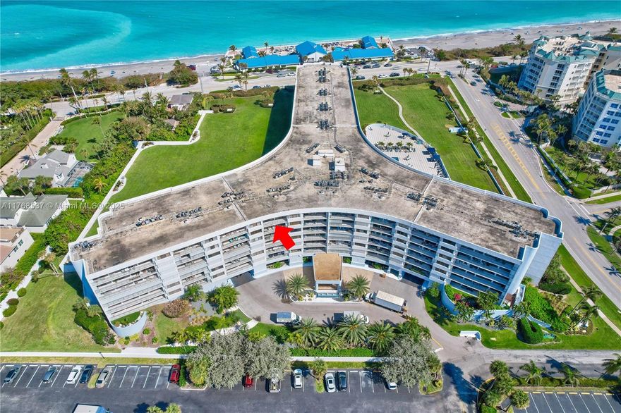 Beautifully updated and fully furnished condo available for short-term lease in the highly sought-after oceanfront community of Oceancrest. This spacious residence features garage parking and a large private balcony accessible from every room, offering stunning sunset views over the town of Jupiter. Oceancrest is a premier beachfront building offering resort-style amenities including a pool and spa, fitness center, club room, media room, hobby room, library, on-site management, and 24-hour security. Enjoy coastal living at its finest!