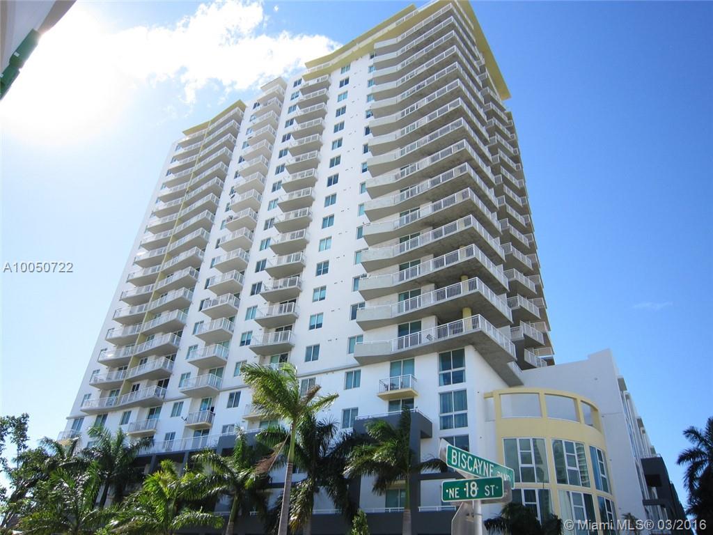 One of the most unique residences in Edgewater. You do not want to miss this one! One-of-a-kind corner unit with curved wall-to-wall, floor-to-ceiling living area (the only unit like this in the building!) with marble and wood flooring throughout. Enjoy pool, hot tub and gym. Walk to Publix, Margaret Pace Park, Performing Arts Center, Perez Art Museum, restaurants and more. This opportunity will not present itself again! Tenant-occupied. Purchase with tenant or after $1975 lease ends in July 2016.