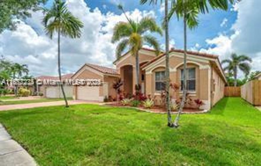 BEAUTIFULLY UPDATED EXECUTIVE HOME IN NAUTICA SUBDIVISION, WEST MIRAMAR, RIGHT OFF I-75. NEUTRAL COLORS. A SEPARATE FORMAL DINING ROOM, A SPACIOUS LIVING ROOM, AND A HUGE FAMILY ROOM-KITCHEN. BEAUTIFUL ELECTRIC SHADES. THE KITCHEN HAS WHITE SHAKER CABINETS, REMODELED LAST YEAR, AND QUARTZ COUNTERTOPS. LOVELY MASTER WITH OVERSIZED SHOWER AND ROMAN TUB, DOUBLE VANITY WITH QUARTZ. SECOND BATH WAS TOTALLY REMODELED LAST YEAR, THERE IS A HALF-BATH OFF THE FOYER AND A VERY BIG LAUNDRY ROOM. THE PROPERTY IS FENCED AND LANLORD TAKES CARE OF THE LAWN. CLUBHOUSE MEMBERSHIP INCLUDED  TENANT MUST CARE FOR THE BACK PATIO AND PUT UP HURRICANE SHUTTERS IF THERE IS A HURRICANE WARNING. CLOSE TO EVERYTHING. AN INVITING HOME- GREAT FOR FAMILY ACTIVITIES AND ENTERTAINING!