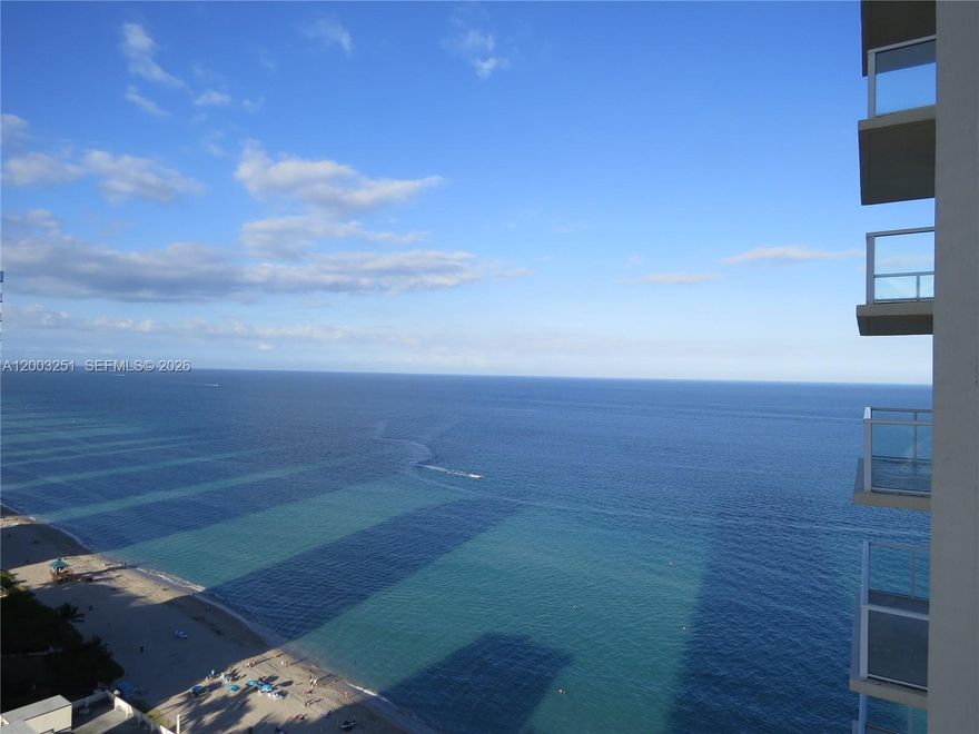 Beautiful oceanfront condo with 2 beds + den, 2.5 baths. Residence located in the heart of Sunny Isles Beach, offering 1,715 sq. ft. of spacious living area. This bright and well-maintained home features marble floors with a functional split layout and three private terraces. This unit includes 2 self-parking spaces and 1 valet parking space. La Perla offers resort-style amenities, including beach service, oceanfront pool, jacuzzi, kids’ room, game room, conference room, gym, 24-hour security, and an on-site pier restaurant with resident discounts. Walking distance to shops, supermarkets, restaurants, and more. Flexible rental policy 12 times per year.