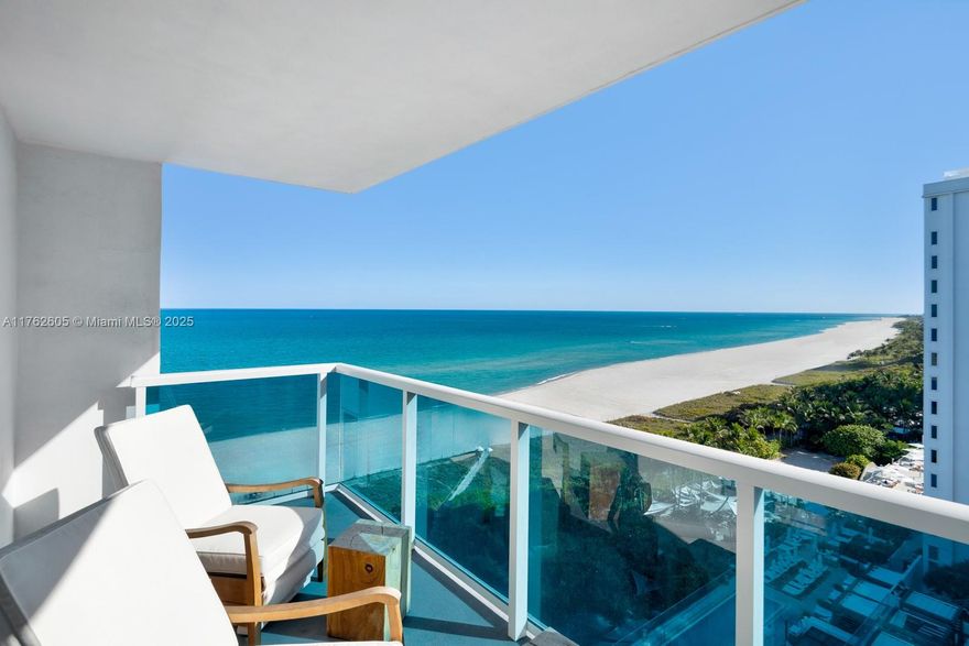 Experience luxurious 5-star hotel-style living in this meticulously furnished corner residence offering breathtaking, unobstructed ocean views from its prime southeast position. This turn-key 2-bedroom residence features 1,481 SqFt of thoughtfully designed space with 2.5 bathrooms. Perfect for both personal enjoyment and rental income, residents enjoy exclusive amenities including a private lobby, dedicated concierge, and house car service. The building boasts 600 feet of pristine beachfront, four swimming pools including a stylish rooftop pool with bar, and beach lounges. Stay active in the expansive 14,000 SqFt fitness center or unwind at the Bamford Spa. This highly coveted floor plan delivers the perfect blend of luxury and practicality in South Beach's most desirable neighborhood.