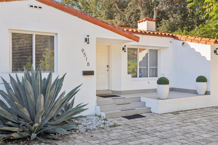 This 3 bed, 2 bath Spanish style home just steps from Miami Shores’ coffee shops, wine bars, and boutiques. Features include two ensuite bedrooms, hurricane-impact windows, and a modern interior. Enjoy a pool, jacuzzi, and large private yard perfect for entertaining. With easy access to I-95, the beach, and the Design District, plus the Miami Shores Rec Center for residents, this home offers charm, convenience, and comfort in one of Miami’s most sought-after neighborhoods.