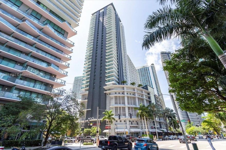 Just reduced! This spacious condo in the most amazing central Brickell location checks all the boxes! Updated, bright light, recently renovated common areas, strong financials, and a brand new pool deck in the works. Beautiful Bamboo floors and a half bath for guests. Great fitness center and super walkability to literally everything, just steps from Mary Brickell Village and Brickell City Center, blocks away from the mover and metro stations, Publix, and much more. Partial water views from balcony that spans the apartment. 24 hour security in the bobby and secured parking and entrances. Excellent rentability for investors or give an owner occupant a cozy, nicely finished Brickell residence. Easy showings.