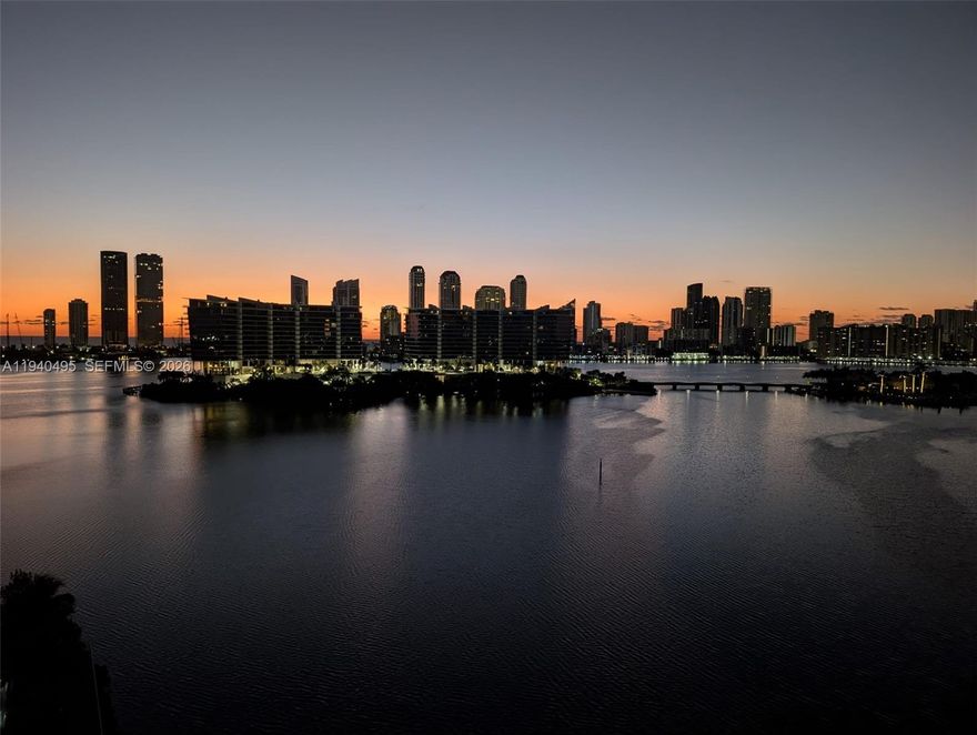 Luxury penthouse located in the exclusive Echo Aventura building in Aventura Florida featuring impressive ten foot ceilings that enhance the sense of space light and elegance throughout the residence This stunning penthouse offers expansive and comfortable living areas designed for refined living and entertaining The residence features a gourmet kitchen equipped with top of the line Wolf appliances custom cabinetry and a sleek modern island that seamlessly connects to the living and dining areas Floor to ceiling impact glass windows provide abundant natural light and breathtaking panoramic views of the Intracoastal Waterway creating a truly serene waterfront atmosphere A spacious private balcony offers the perfect setting to enjoy sunsets boats passing by and the vibrant Aventura skyline