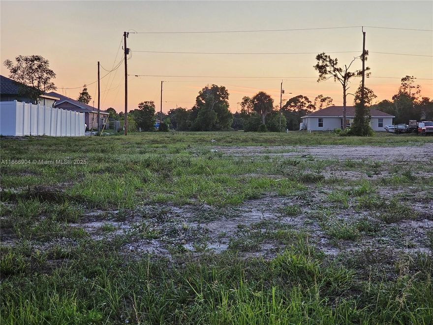 Prime investment opportunity in NW Cape Coral! This cleared, build-ready lot sits west of Burnt Store Rd in a rapidly developing area surrounded by new homes, ensuring strong long-term value and demand. Minutes to Coral Oaks Golf Course, Burnt Store Boat Ramp, Crystal Lake, and the planned Tropicana Park. Nearby, the highly anticipated Seven Islands Project promises waterfront dining, shops, hotel, and marina—driving future appreciation. Pine Island Corridor offers a variety of restaurants, retail, and services nearby. With no trees to clear and no nesting restrictions per the City, construction is seamless. Perfect for investors, builders, or out-of-state buyers seeking growth potential. SW FL awaits you-What are you waiting for?