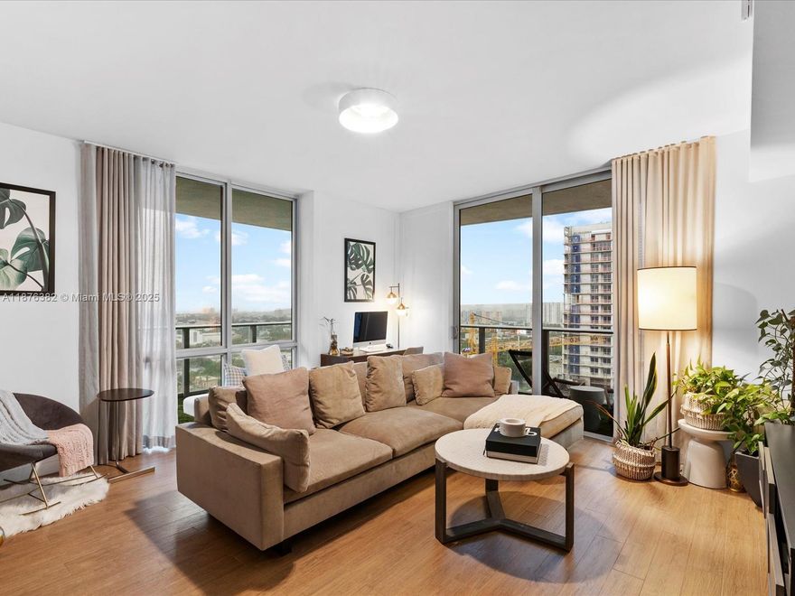 Spacious 2BR/2.5BA corner unit at Brickell Ten with modern European kitchen featuring Bosch appliances, quartz counters, Italian cabinetry and baths. Walk-in closets in both bedrooms. Floor-to-ceiling windows offer natural light and wide city views of Brickell, Coral Gables and Downtown Miami. Boutique building with 24-hr concierge, pool, fitness center, business lounge, club room, BBQ area and kids’ playroom. Prime Brickell location one block to Metrorail/Metromover, minutes to Brickell City Centre, Mary Brickell Village, dining and entertainment. Ideal for end-users or investors. Minimum 90-day rentals allowed, up to 4 times per year.