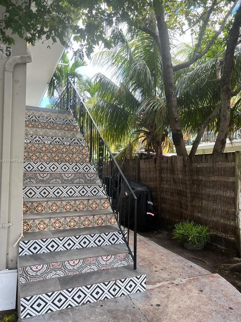 Large four-plex with individual electric and gas meters, 2yr old roof and impact windows all BIG 2/2 units with master suits having their own doors to the outside This income generator can be purchased with next door property to own a whole block adjacent to park & amenities