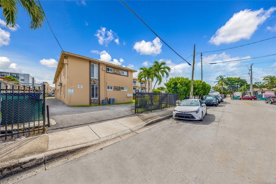 In the heart of Little Havana lies this exceptional 8 unit multifamily income producing property that also has
T5-R zoning allowing for AirBnB licensure and short- term rental. It’s stabilized with great rents. Eight units
are spacious 2-bedroom 1 bath units, with flat roof, central A/C, individual water meters and electric
reducing operating expenses, impact windows and PVC plumbing: making this a turnkey investment.
The location offers accessibility and connectivity to Brickell, Downtown, the Health District, 836 HWY to
Miami Beach and with this comes fine dining, chic shops, sidewalk cafes and picturesque parks, all are a
brisk walk or drive away for residents who will be immersed in the vibrant culture of the area. Loan Depot
Park is nearby, and a few blocks away is Publix supermarket another amenity for an urban experience.
Havana has been home to tycoons, adventurers, artists, writers, and investors have taken notice that this is the
heart of the city. The housing demand is very high driving rents up, take advantage of this inflation proof
investment and contact us immediately.