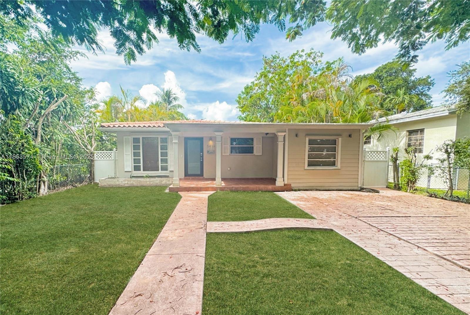 Spacious and updated 3-bedroom, 2-bathroom single-family home, walking distance to the University of Miami in Riviera Park, with no association. Features include an updated kitchen with granite countertops and stainless steel appliances; renovated bathrooms; den that can serve as a 4th bedroom; separate laundry room with washer and dryer; large driveway; and an expansive fenced backyard with a screened patio. Rent includes lawn service. Application and screening required. Pets welcome with an additional fee. First month's rent, last month's rent, and a security deposit are due upon move-in.