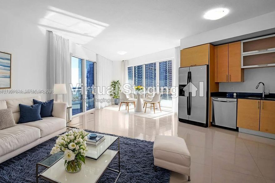 Corner unit 2BD/2.5BA in the heart of Brickell.
High floor residence with a spacious open layout and floor to ceiling glass.

Wrap around terrace offering water views and sweeping city views from every angle, perfect for indoor outdoor living.

Luxury high rise with 5 star amenities:
• Resort style pool & jacuzzi
• State of the art gym
• Sauna
• Valet service

Prime location just steps from Brickell City Centre and Brickell’s top dining, shopping, and entertainment.

Minimum 30-day rentals allowed.
Live where convenience, views, and value come together.