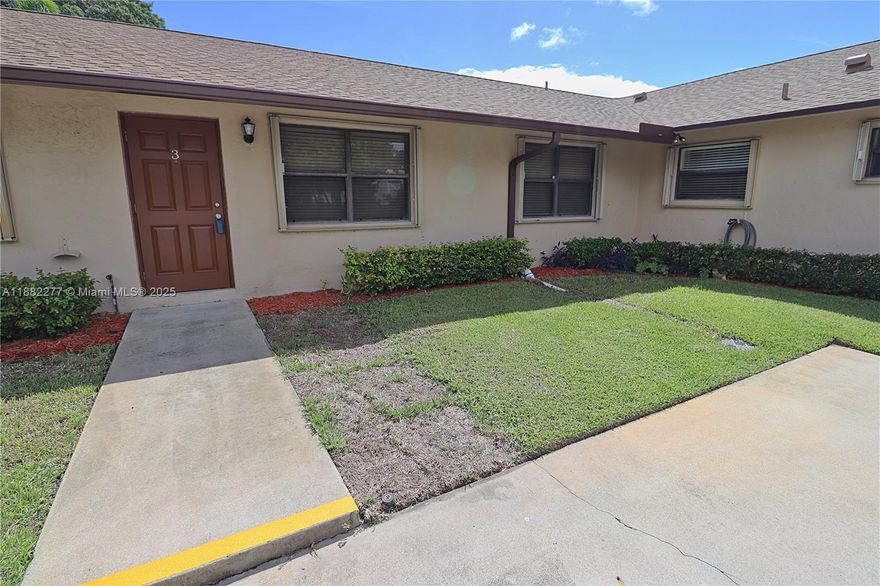 Nice & clean, 2 bedroom unit, Number #3, Vaulted ceilings, Ceramic tile flooring throughout, Accordion shutters, LA Sf is estimated, Move-in requires first month and 2 months security deposit, Water, Trash removal & Lawn care included