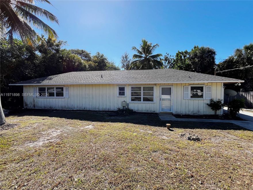 Create equity and value at this great location in Stuart which a major US publication stated to be the #1 coastal small town in the U.S.!  A few minutes away from Florida's #1 Historic Downtown and two blocks from the Intracoastal. Large private lot with an inground pool and new roof. Renovations started and someone can add two closets to complete a three-bedroom home with two bathrooms.