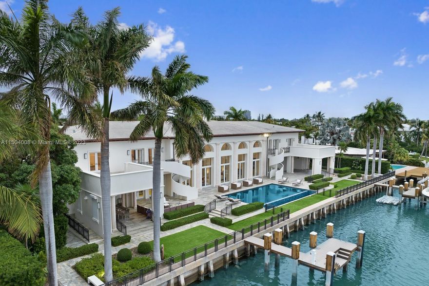 Situated at 1470 Daytonia Rd, this property boasts a significant land area totaling 33,750 square feet. Within this estate lies over 14,000 square feet of livable space. Comprising seven bedrooms, two dens, and eight and a half bathrooms. Also, the property features an impressive 225 feet of linear water frontage, providing a picturesque view and access to the water.
The amenities include a pool, gym, spa, movie room, and two docks. The property is equipped with state-of-the-art features including a Crestron system, Miele appliances, an industrial fridge and freezer, as well as a subzero fridge.
With an asking price of $29,999,999, this residence serves as an extraordinary opportunity.