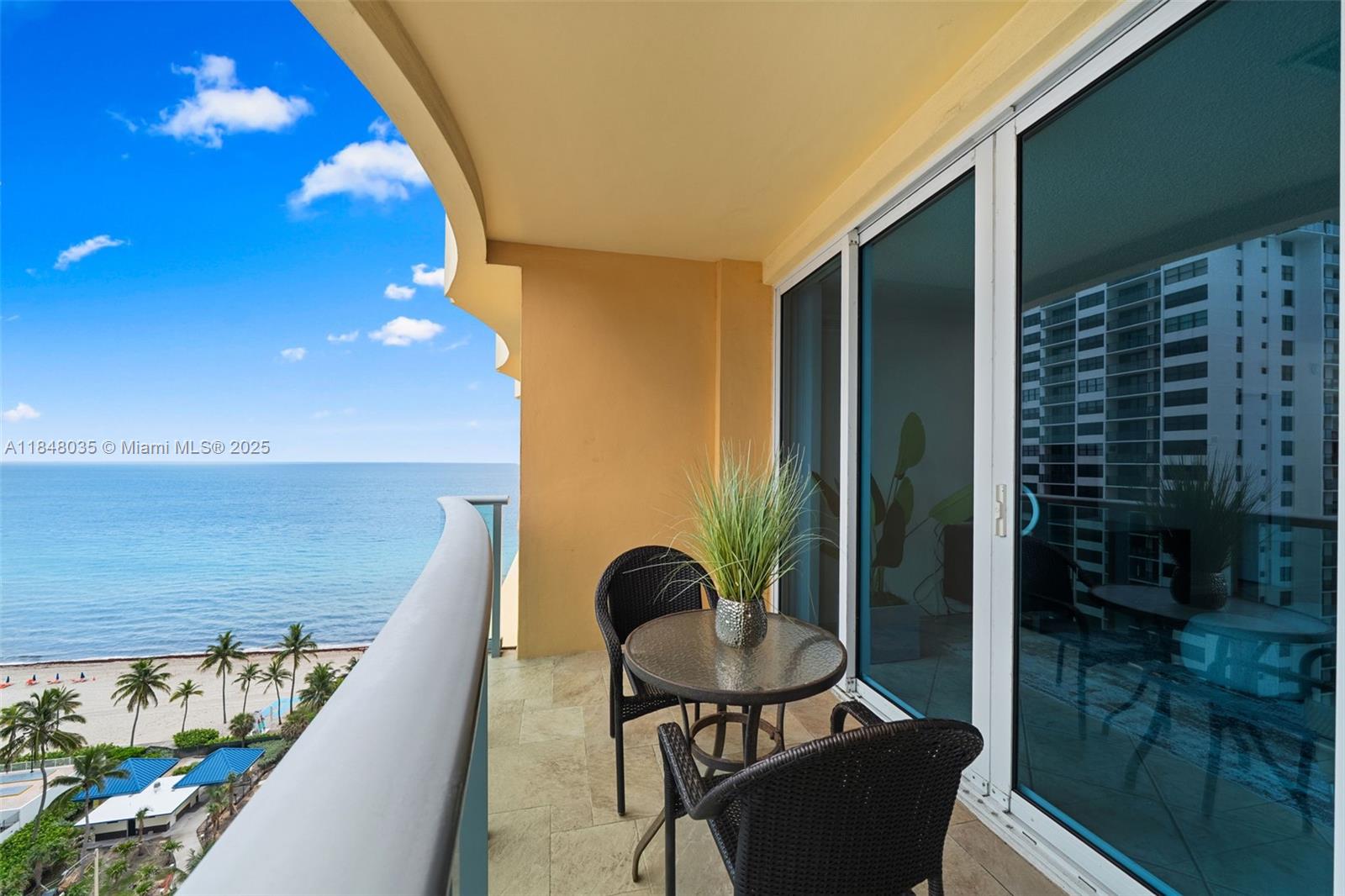 Fully furnished 1BD/1.5BA penthouse with stunning ocean and Intracoastal views! This bright, spacious unit features a private balcony to enjoy sunrise and sunset, an open layout, and plenty of natural light. Located in a luxury oceanfront building offering resort-style amenities: beachfront pool, gym, valet, 24/7 security, and more. Prime Hollywood location, close to shops, restaurants, and the Broadwalk. Available for seasonal or annual rent.