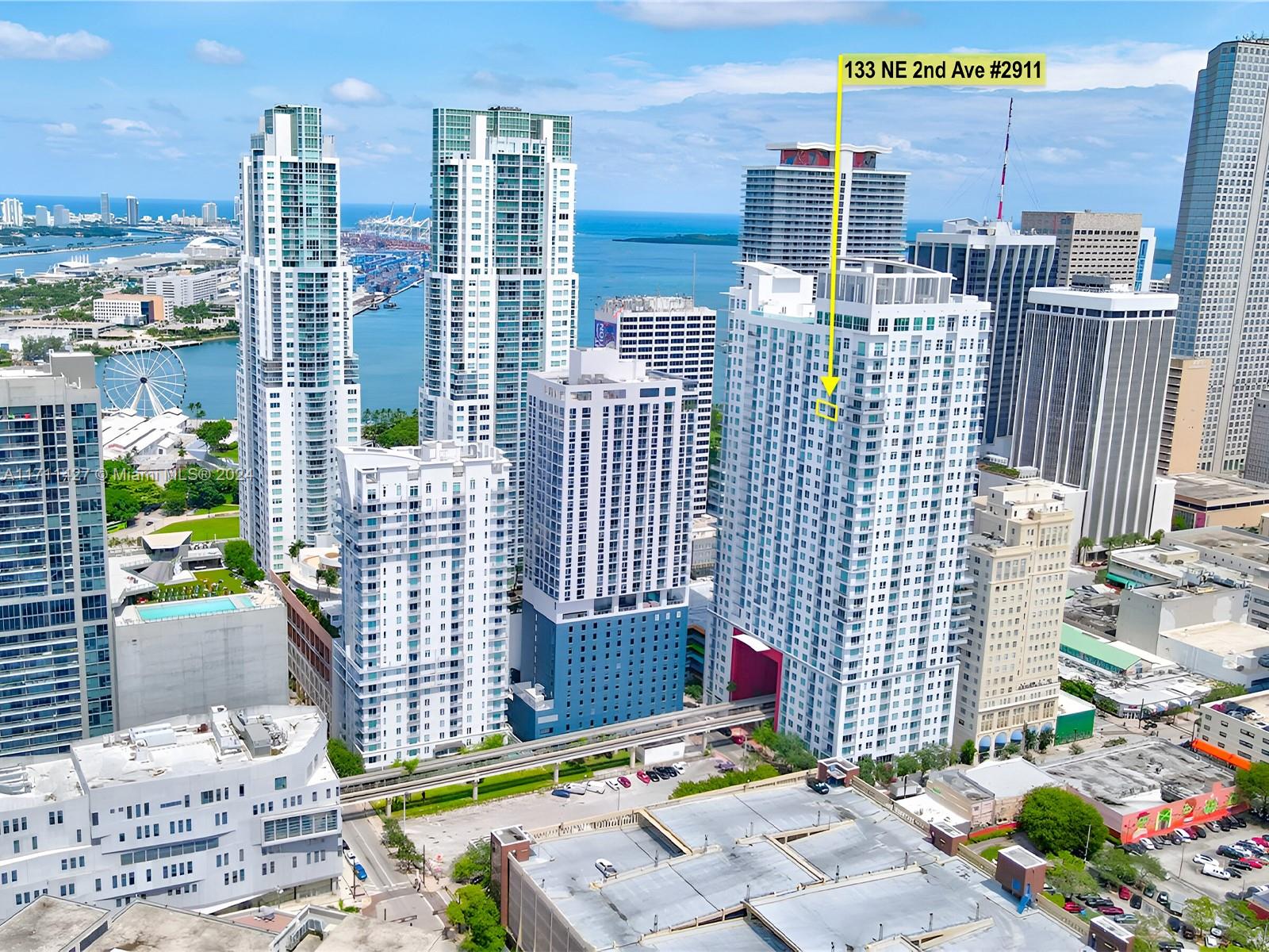 Property for Sale at 133 Ne 2nd Ave 2911, Miami, Broward County, Florida - Bedrooms: 1 
Bathrooms: 1  - $343,800
