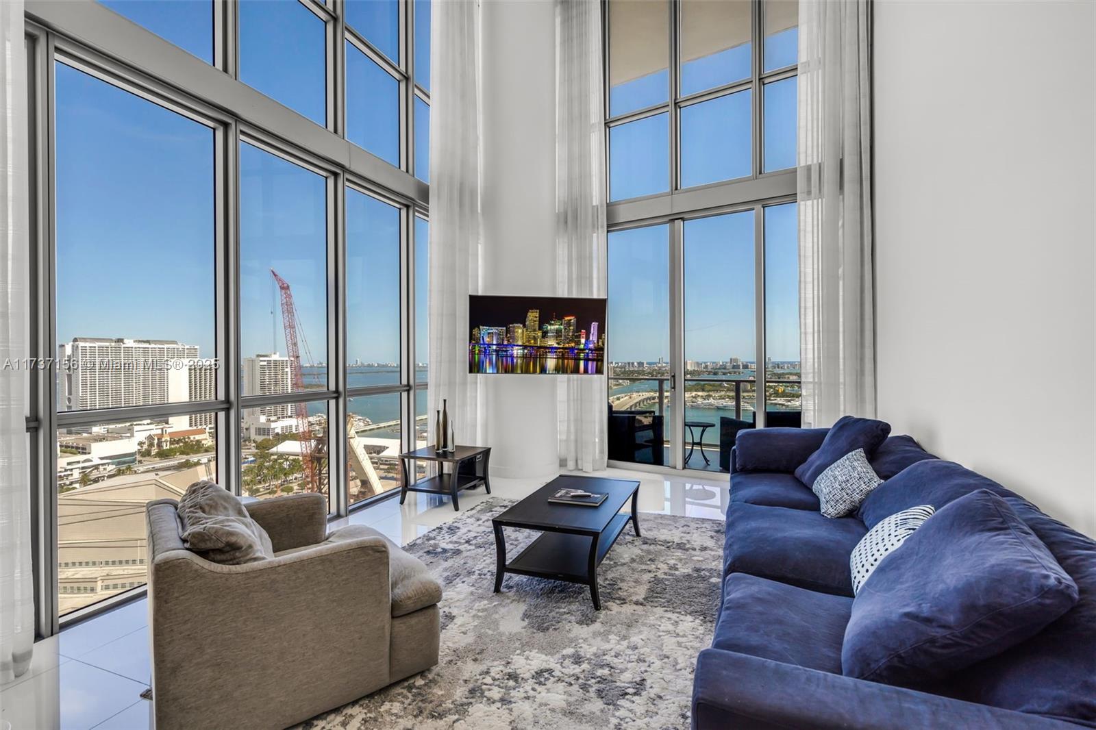 Rental Property at 1100 Biscayne Blvd 2907, Miami, Broward County, Florida - Bedrooms: 3 
Bathrooms: 3  - $10,500 MO.