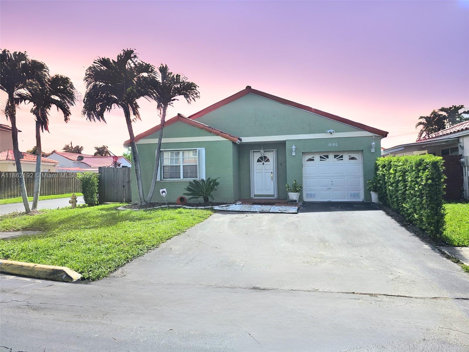 Welcome home! Beautifully remodeled single-family home in Deerwood Estates! This corner unit home features 4 bedrooms, 2 bathroom, split bedroom plan, a garage, a private fenced yard, and a large screened in patio. The kitchen is brand new and completely remodeled. Guest parking is conveniently located next to the home. It's close to restaurants, shops, the highway, public transportation, and attractions like Zoo Miami. Rent includes landscaping. Don't miss out! Available October 1, 2025.