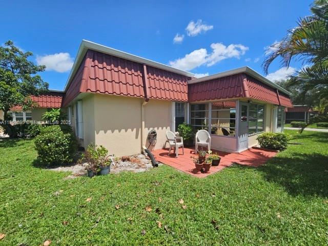 Great opportunity to own a desirable 2-bedroom, 2-bath corner unit tucked away on a quiet cul-de-sac. This home is move-in ready with major updates already completed, including a new roof, new AC, new storm shutters, new electrical panel, and a full-size washer and dryer. The spacious floor plan offers comfort and functionality, while leaving room for your personal touch and style.
Residents enjoy access to a clubhouse, two sparkling pools, bocce ball, shuffleboard, tennis, and pickleball courts. Scenic walking areas and a serene pond with a fountain create the perfect backdrop for relaxation—all accented by the community’s signature Covered Bridge.
This property combines peace of mind with endless amenities—ideal for those looking to enjoy Florida living at its best!