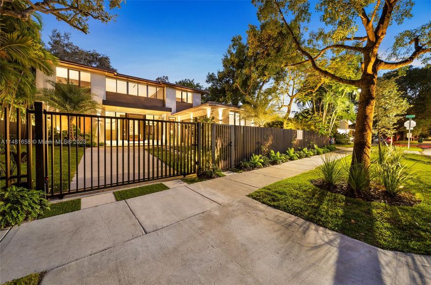 This spectacular new construction home in prestigious Bay Heights, just completed in October 2023. Situated on a quiet street, The home boasts 6 beds & 5.5 baths, providing ample space for a large family or guests. The centerpiece of the house is the massive open kitchen, equipped with top-of-the-line appliances, ensuring a delightful cooking experience. For wine enthusiasts, a dedicated wine room is incorporated into the design. Two-car garage for convenient parking. Entertainment options abound in this property, as the enormous, covered terrace is appointed with a fully loaded summer kitchen, also includes a heated salt-water pool, jacuzzi, surrounded by lush greenery, adding a touch of natural serenity and privacy to the outdoor oasis.