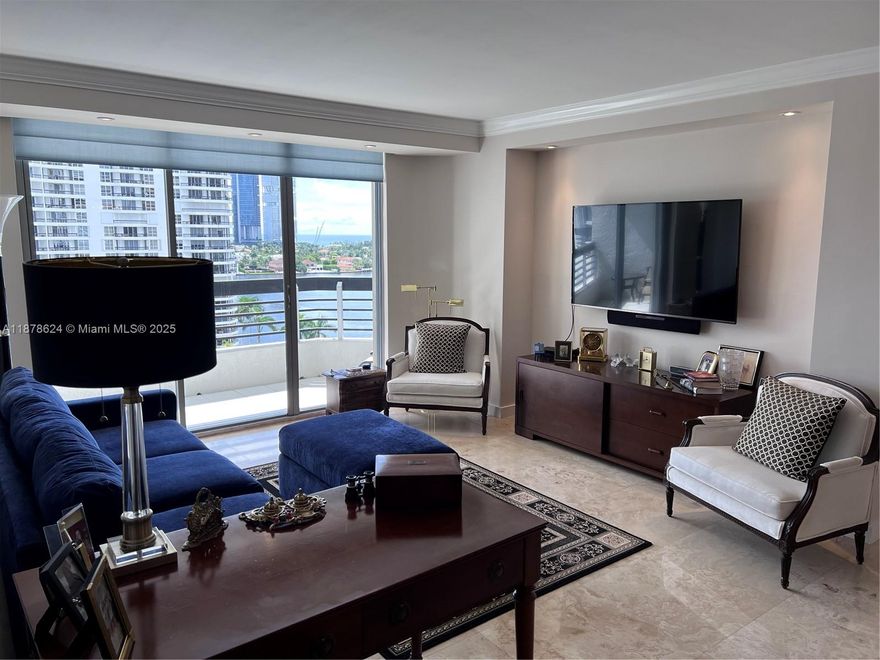 BEAUTIFUL RENOVATED 2 BEDROOM 2 BATHROOM APARTMENT IN MYSTIC POINTE´S MOST DESIRABLE BUILDING. SPECTACULAR OCEAN AND INTRACOASTAL VIEWS! NEW KITCHEN APPLIANCES WITH DOUBLE OVEN, MARBLE FLOORS, LOTS OF CLOSETS AND STORAGE,HURRICANE SHUTTERS AND HUNTER DOUGLAS REMOTE CONTROL SILHOUETTE SHADES AND CROWN MOLDINGS ARE AMONGST THE MANY UPGRADES. MOVE IN CONDITION! MYSTIC POINTE IS A VIBRANT COMMUNITY WITH TENNIS, PICKELBALL, AND A HGHLY RATED ITALAN RESTAURANT. LOCATED MINUTES FRROM THE BEACH, WORLD CLASS SHOPPING, DINING AND ENTERTAINMENT AND THE RENOWNED AVENTURA SCHOOL SYSTEM.