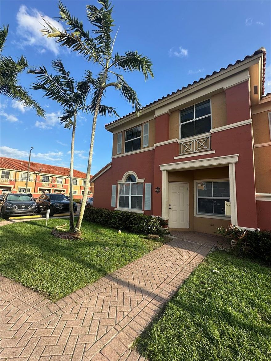 Prime Doral location! Spacious 3-bedroom, 2.5-bath townhouse in gated The Gates at Doral Isles. Features tile/ceramic downstairs and laminate upstairs. Family-friendly neighborhood with walkable access to Eugenia B. Thomas K-8 and proximity to excellent schools. Enjoy the convenience of two-car parking in front, plus minutes to major shopping malls and easy access to the Turnpike.