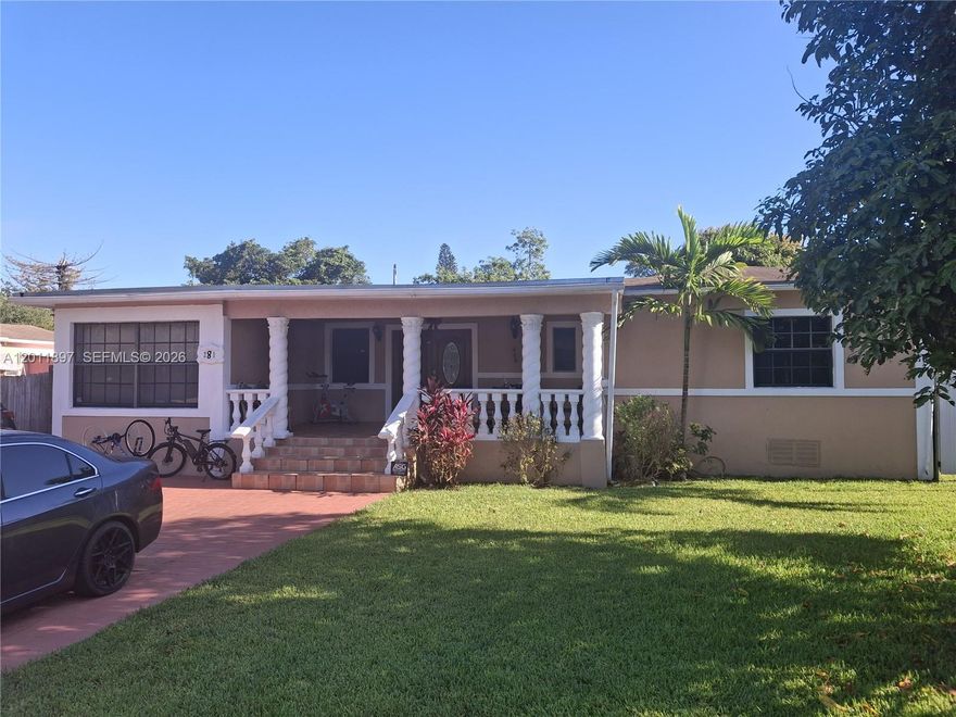 Excellent Location off of I-95. Huge backyard with fruit trees. Excellent home for large family. Backyard storage with washer and dryer.