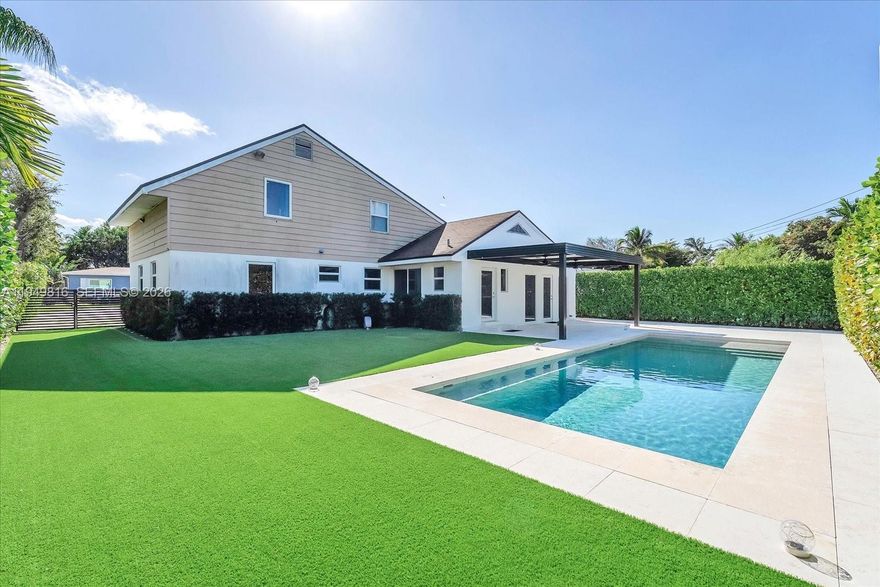 Located in the heart of South Miami, this beautifully maintained 4-bedroom, 2-bath residence offers effortless indoor-outdoor living. The thoughtfully designed layout flows seamlessly to a private backyard oasis featuring a sparkling pool and dedicated outdoor entertaining area—perfect for hosting gatherings or enjoying South Florida’s year-round sunshine. With generously sized bedrooms, well-appointed bathrooms, and inviting living spaces, this home delivers both comfort and functionality. Ideally situated near top schools, dining, shopping, and parks, this property captures the best of the South Miami lifestyle.