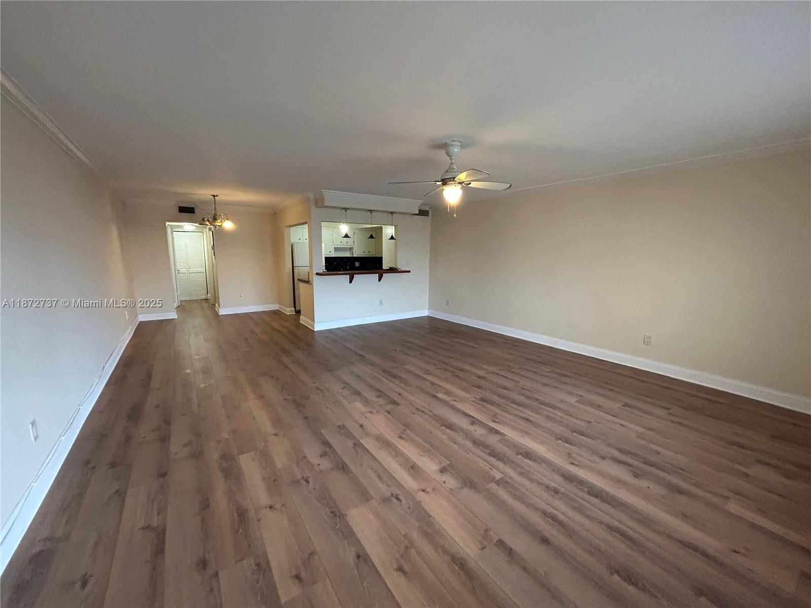 Excellent location apartment. 1 bedroom, 1 full and half bathroom. Large living room and nice kitchen. Quiet neighborhood. 1 assigned parking. See broker remarks.